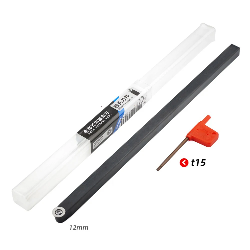 

High Hardness Aluminum Alloy Wood Turning Tool with Carbide Insert Bar Long Service Time Interchangeable Inserts