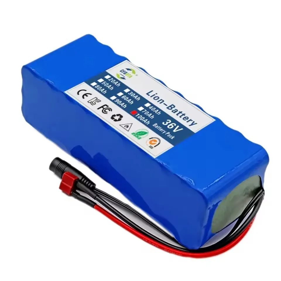 НОВЫЙ аккумуляторный блок 36В 100Ач 18650, 10S3P, 100000мАч, со встроенной BMS 15А, 250-500Вт, + зарядное устройство 42В 2А (art.: 3920dc41563e7) - 3920dc41563e7