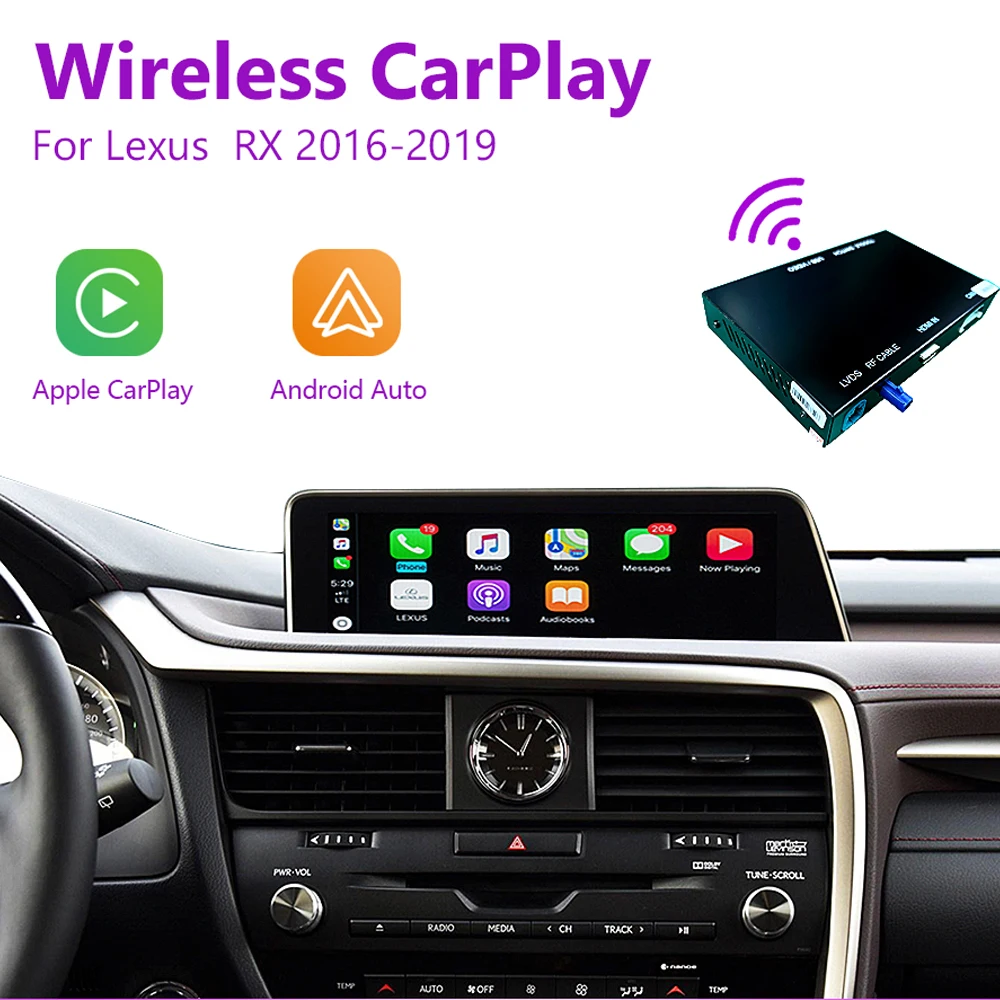

Беспроводной CarPlay для Lexus RX 2016-2019, с функциями воспроизведения автомобиля на платформе Android