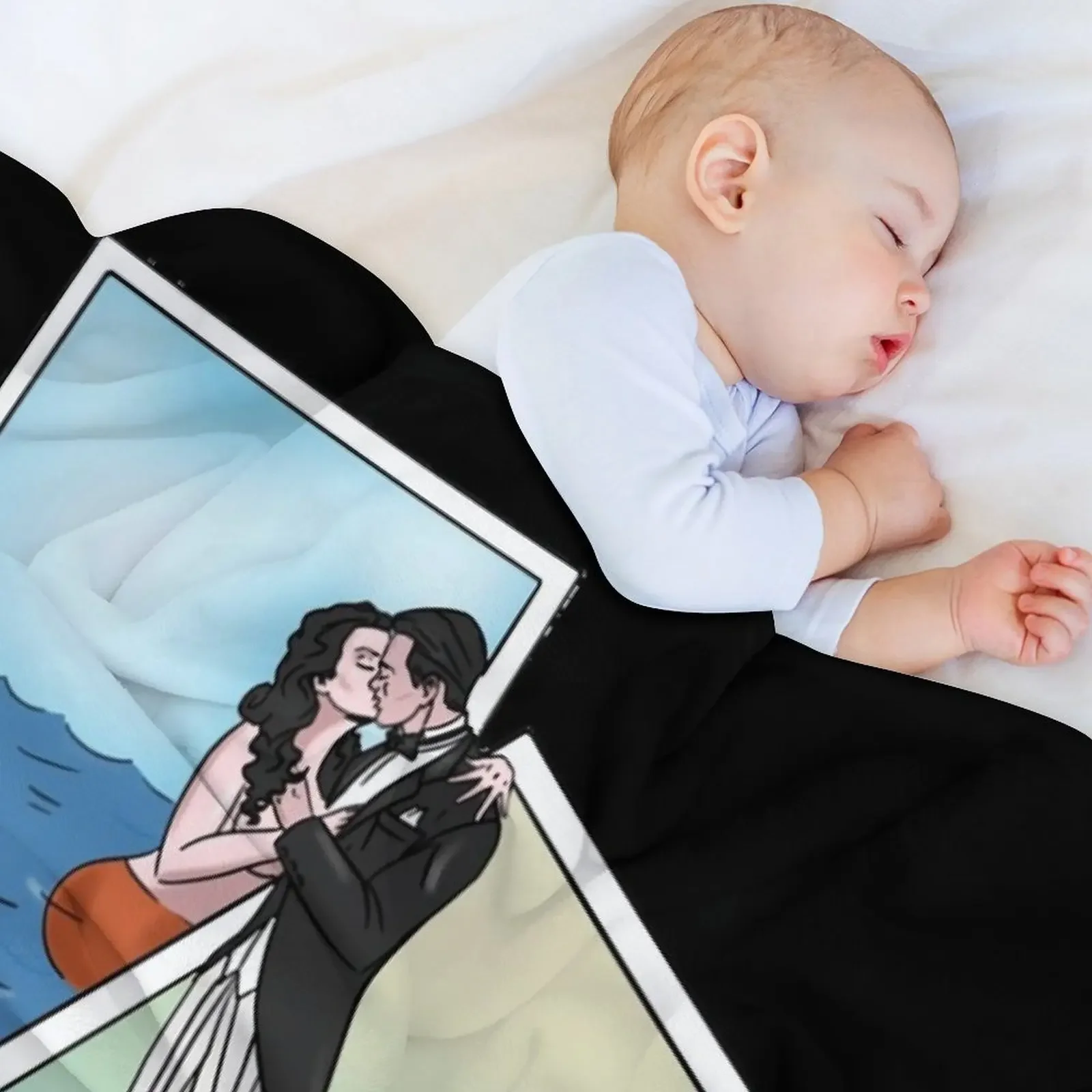 Плед EL CATRIN y LA SIRENA Аниме Манга Мексиканская лотерея плед с карточкой теплый зимний