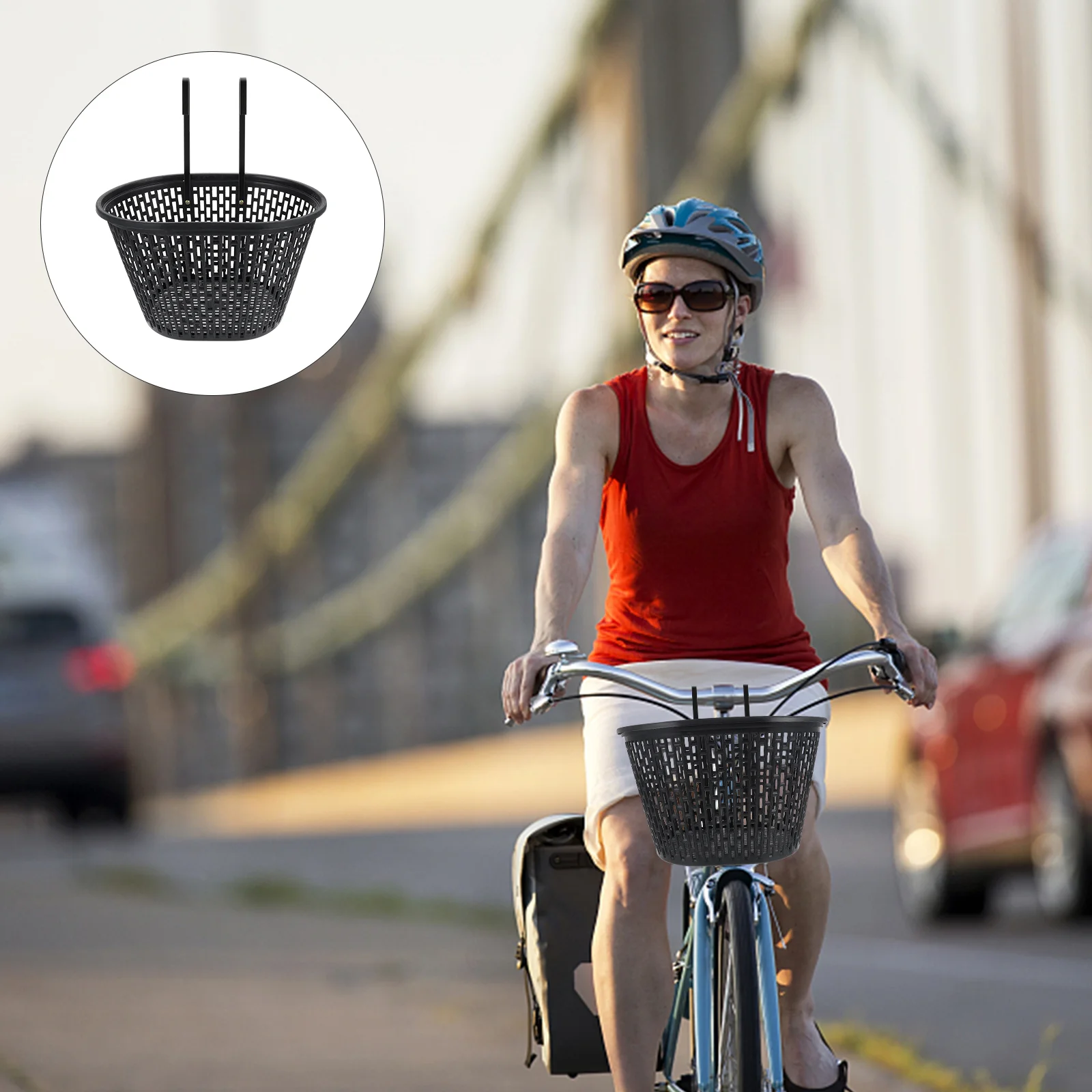 

Bike Basket Girls Front Kids Handlebar Baskets Storage Rear Beach Pet Box Hanging Accessory Tricycle Rack Cargo Carrier Scooter