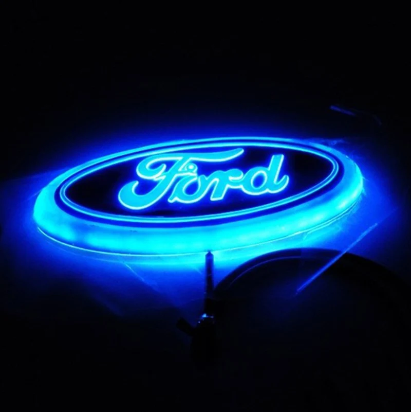 Автомобильная светодиодная эмблема задняя наклейка для Ford Focus Mondeo передний