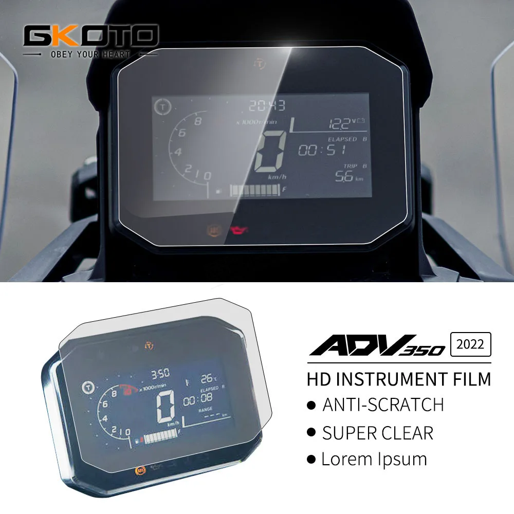 

For Honda ADV350 ADV 350 2022 Motorcycle Accessories Scratch Cluster Screen Dashboard Protection Instrument Film