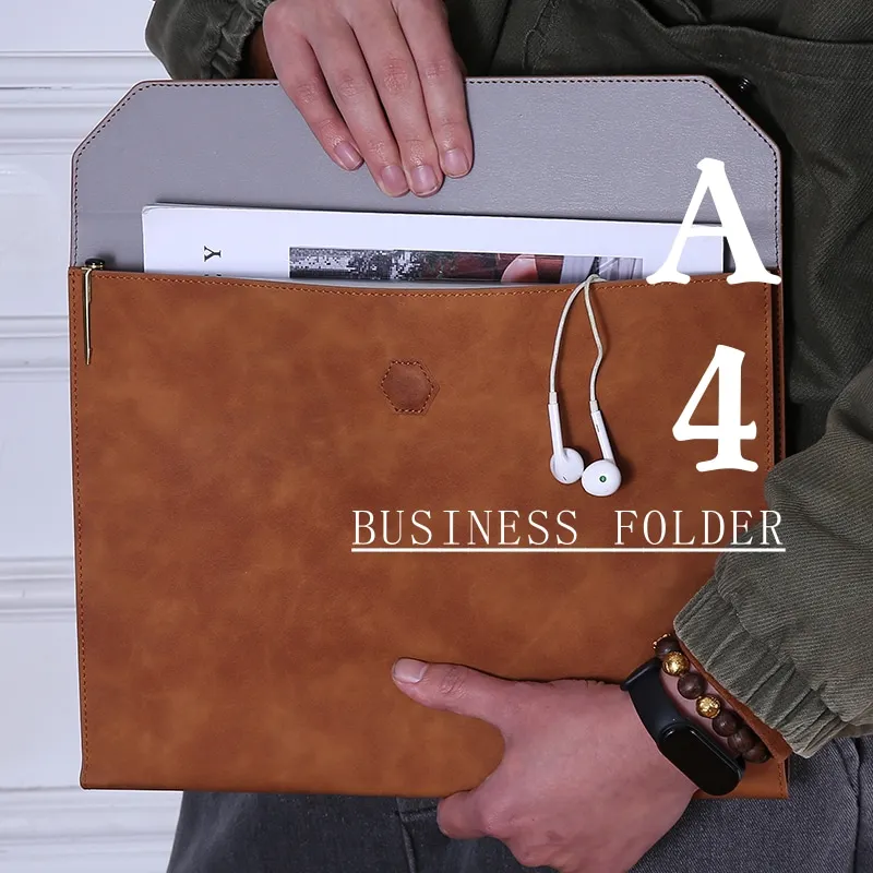 A4 business document bag with thickened large capacity can be used for tablet computer contract documents, documents and files
