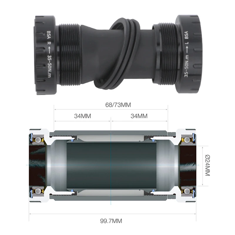 IXF велосипедный Кривошип 104BCD MTB велосипед цепь 170 мм черный круглый Овальный 32T 34T