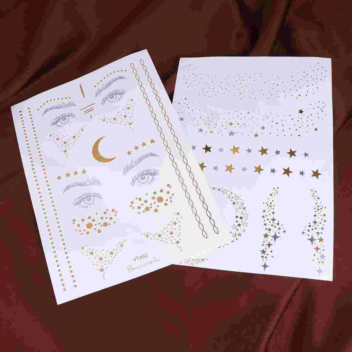 

2 Sheets Sticker Kids Face Tattoo Sticker Body The Face Face Party Tattoo Stickers Kids Christmas Toy Child
