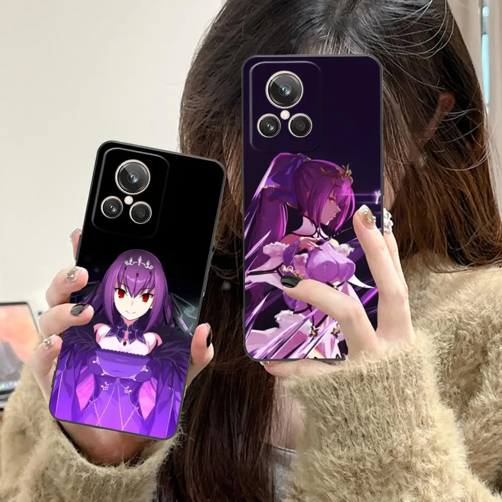 Фото Чехол для телефона FGO Scathach Skadi для Realme GT 8 Neo Pro C75 73 71 C67 65 C55 53 C35 31 C20 15, мягкий противоударный чехол из ТПУ №3