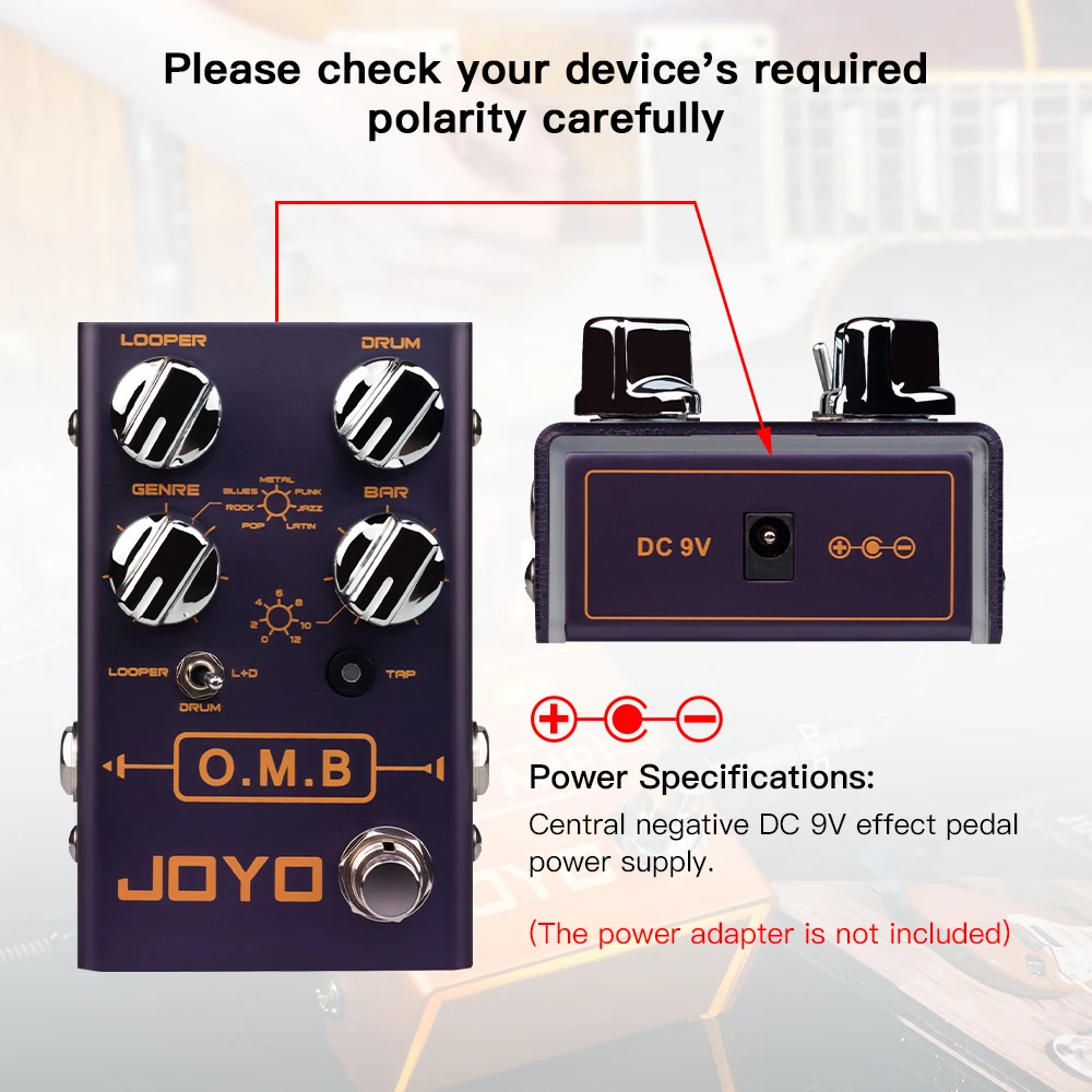 Гитарная педаль эффектов JOYO R-06 O.M.B Looper и барабанная машина независимая гитарная с