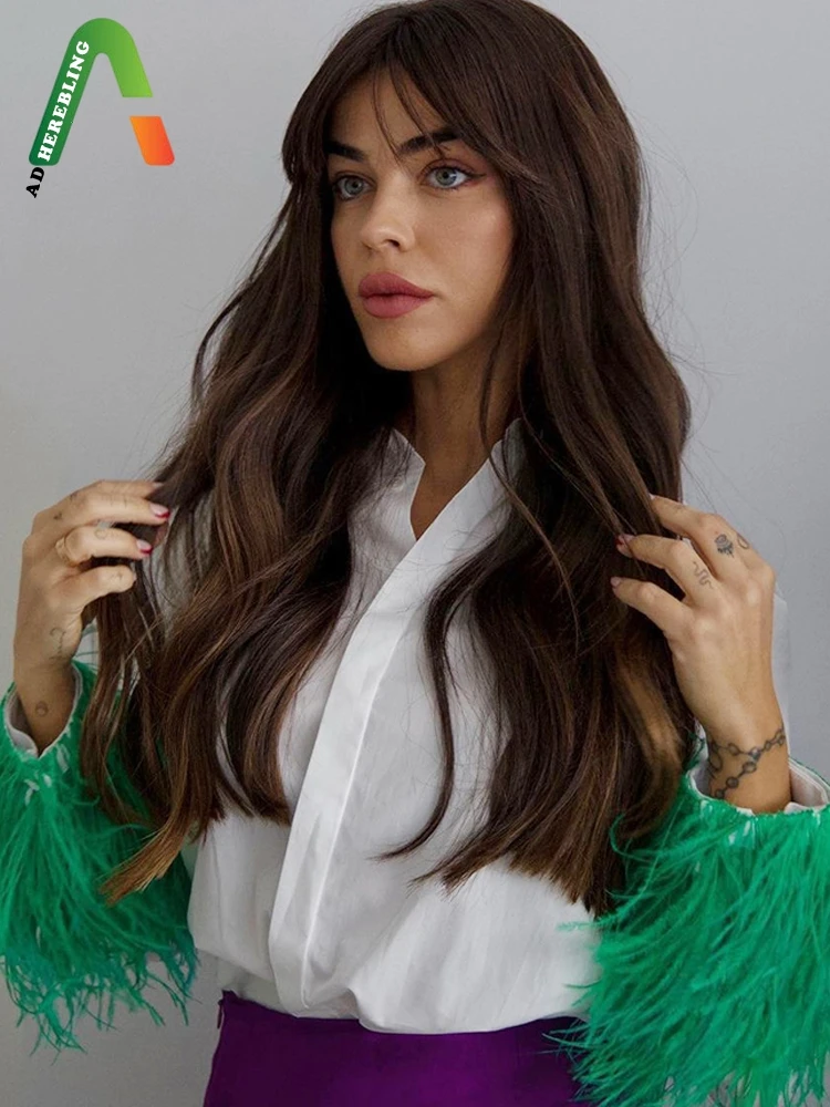 Женские Элегантные блузки Adherebling Traf с длинным рукавом и перьями в стиле пэчворк