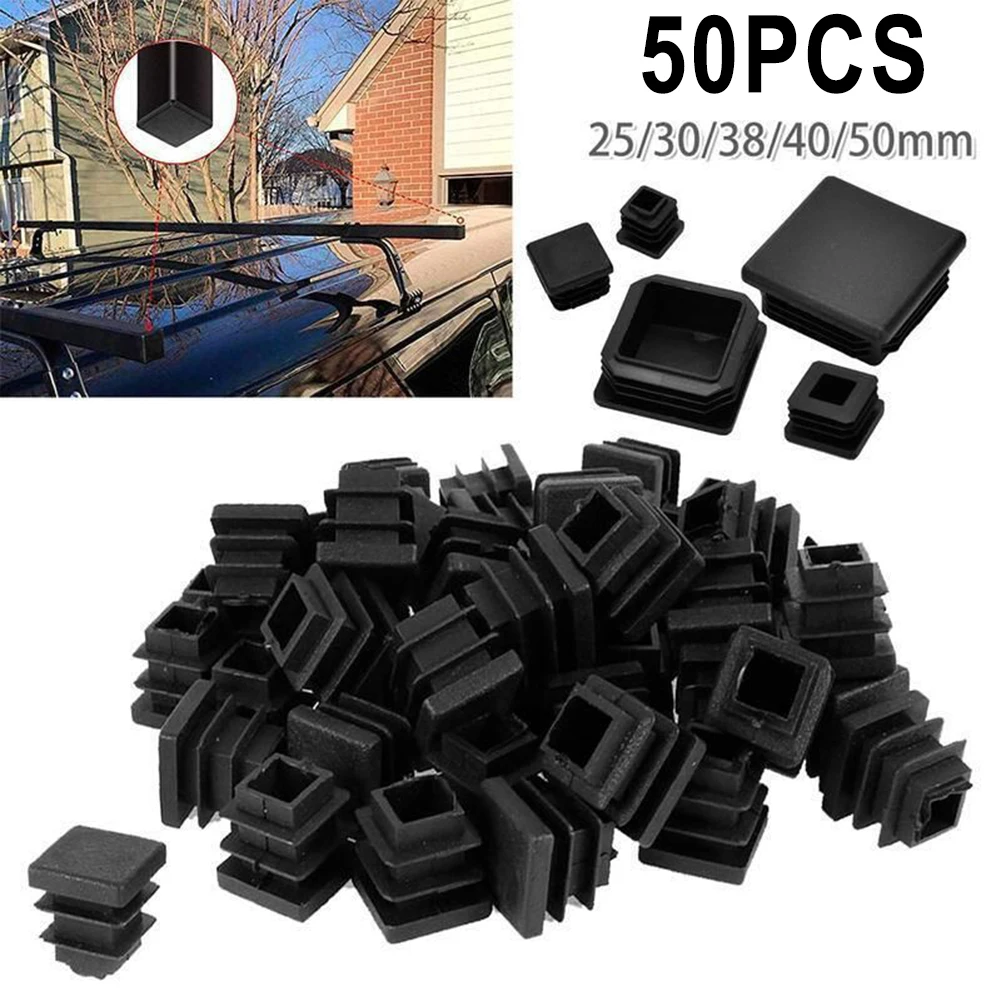 

Stoppers End Insert Plugs 25/30/40/50mm 50PCS Accessories Black Blanking End Cap Box Foot Plug Furniture Fittings