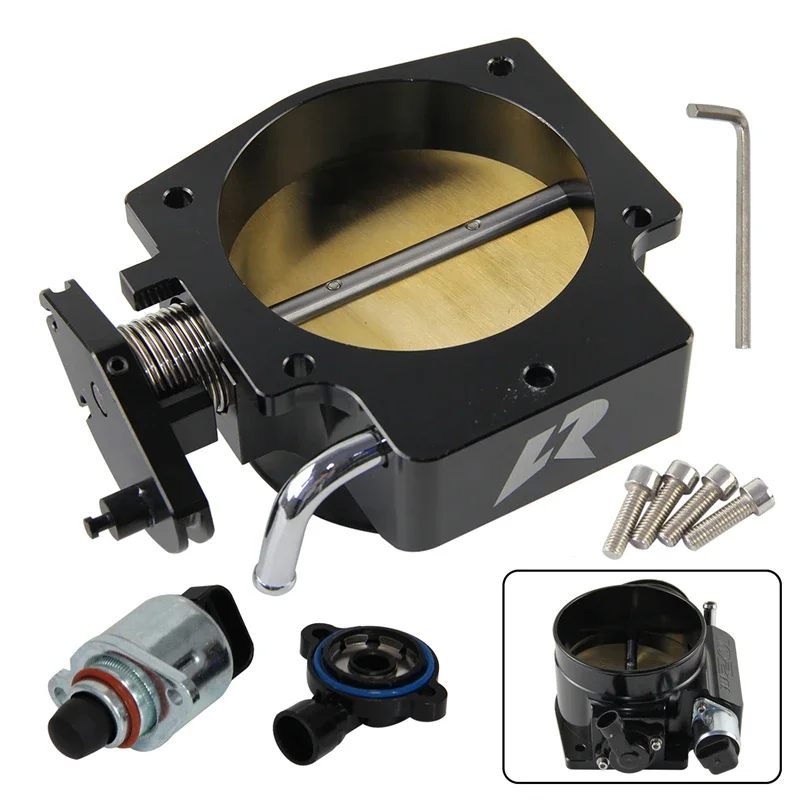 Алюминиевый корпус дроссельной заслонки с ЧПУ 102 мм + комплект датчика положения