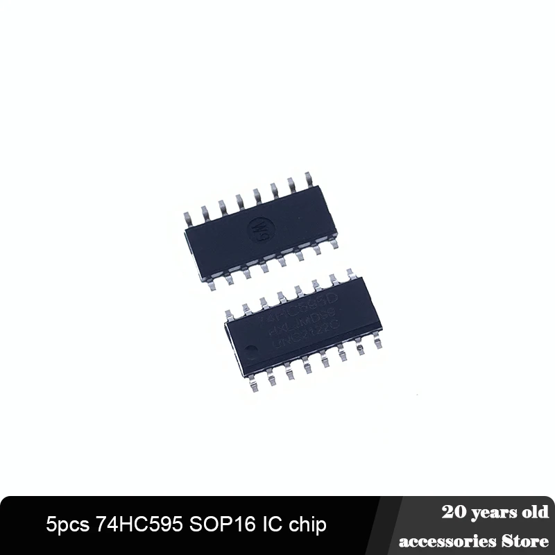 

5pcs/lot 74HC595 SOP16 SMD IC chip CMOS shift register chip SMD IC chip CMOS shift register chip