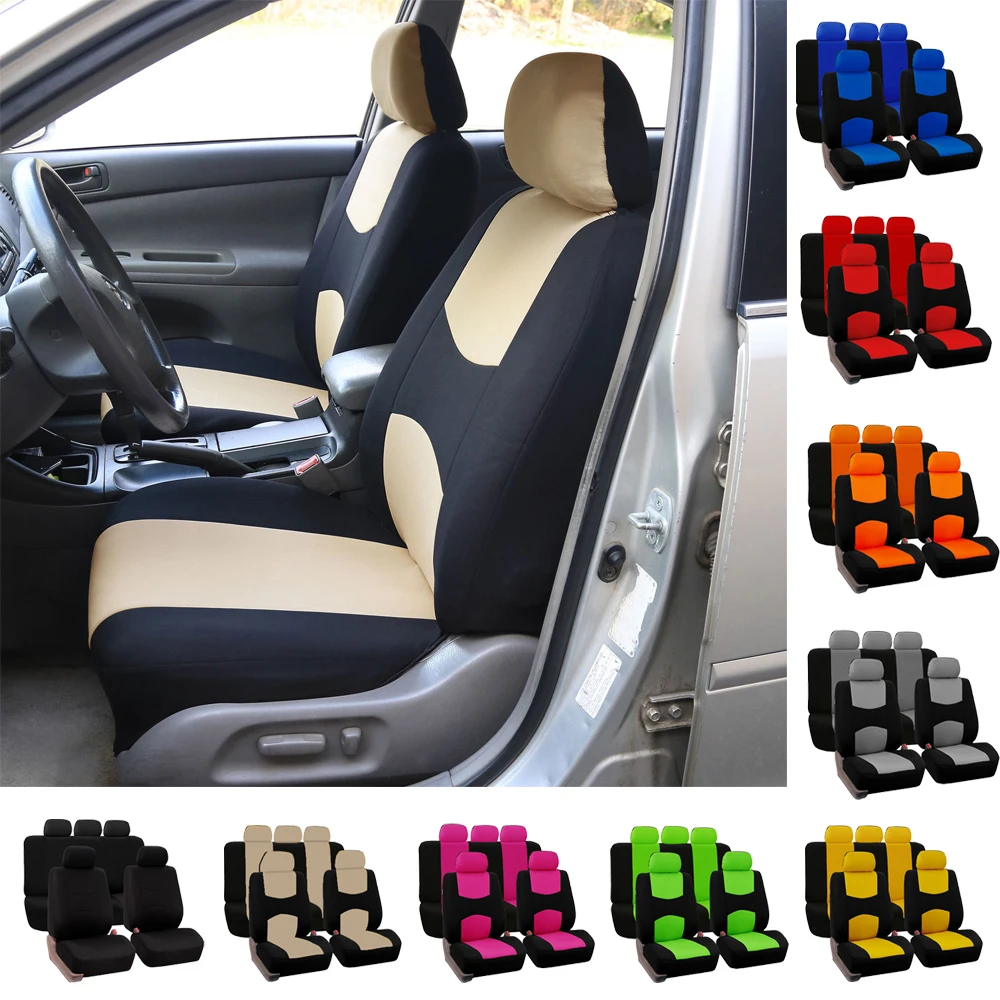 

For MINI ONE COOPER Paceman Clubman Countryman 4/9PCS Fabric Car Seat Covers Automobile Interior Seat Cushion Protection Cover