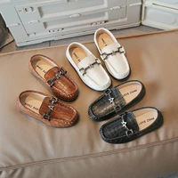 baby boys leather shoes kids casual shoes children loafers slip on metal buckle chic moccasins flats shoes for wedding party