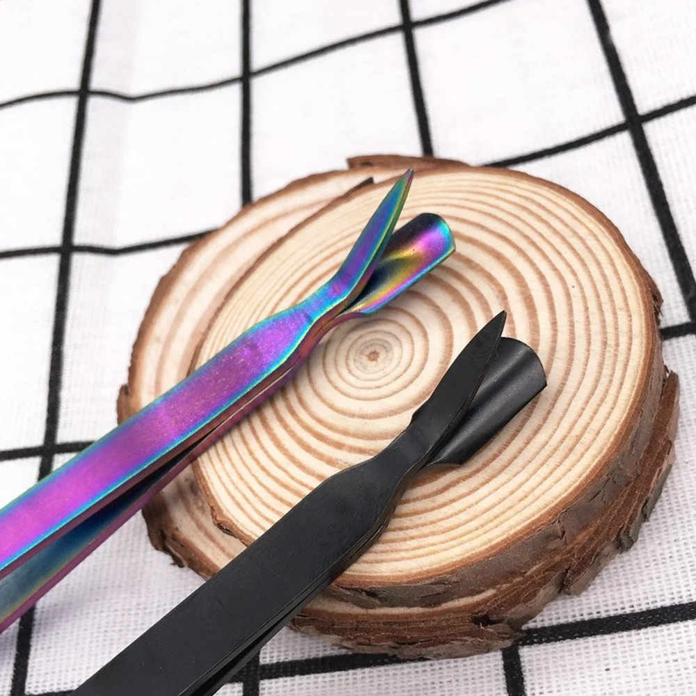 1 шт. пинцет из нержавеющей стали с мягким захватом |