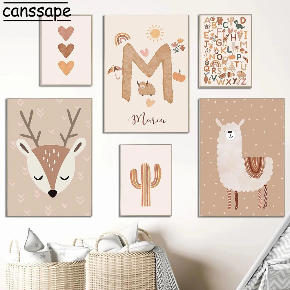 Настенные постеры с именем под заказ альпака холст фотография фотообои