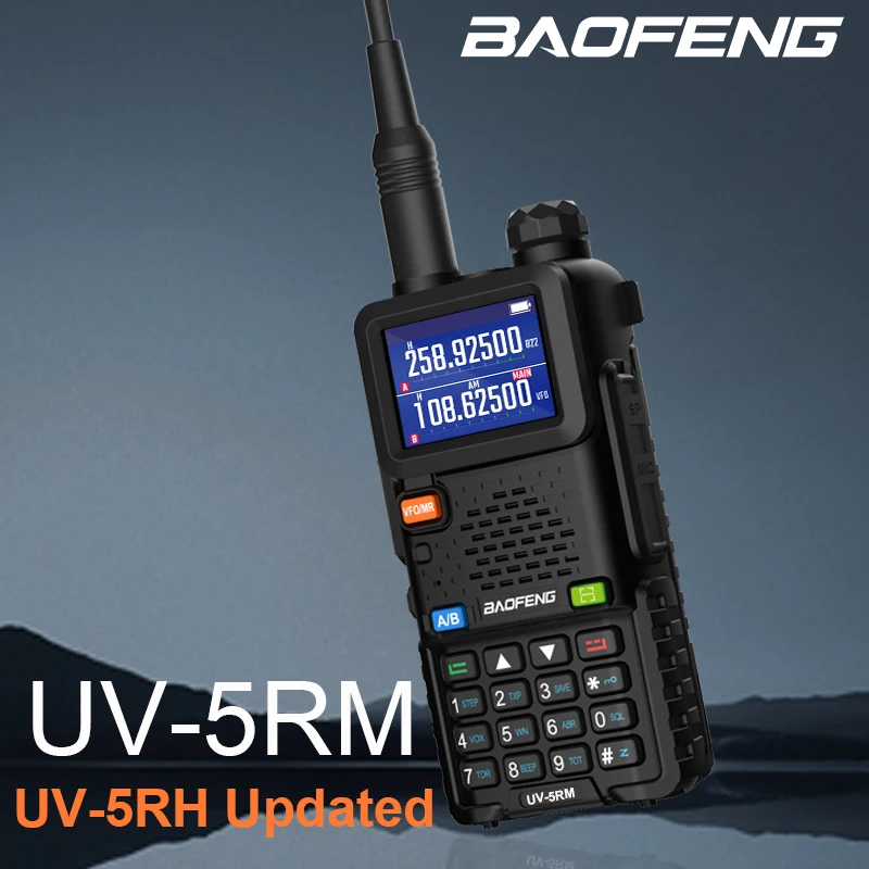 Портативная Рация Baofeng UV-5RM С Воздушным Диапазоном 15 Вт И AM FM 999 Каналов