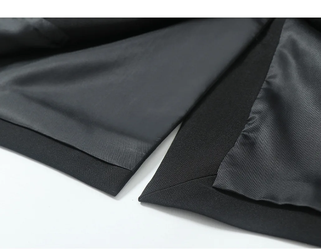 Black Butterfly Embroidery Blazer Women Mid Length Single Breasted Chic Suit 2021 Spring Autumn Star Style Blazer Street Fashion