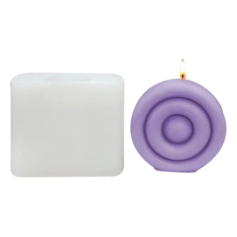 

Round Molds For Resin Silicone Mold For Candle Making 3D Clear Tea Light Candle Molds Torus Candle Holder For Jewelry Making