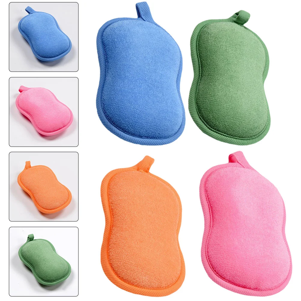

4 pcs Baby Shower Sponges Absorbent Bath Sponge Exfoliating Sponges Bathroom Supply Bath Scrubber