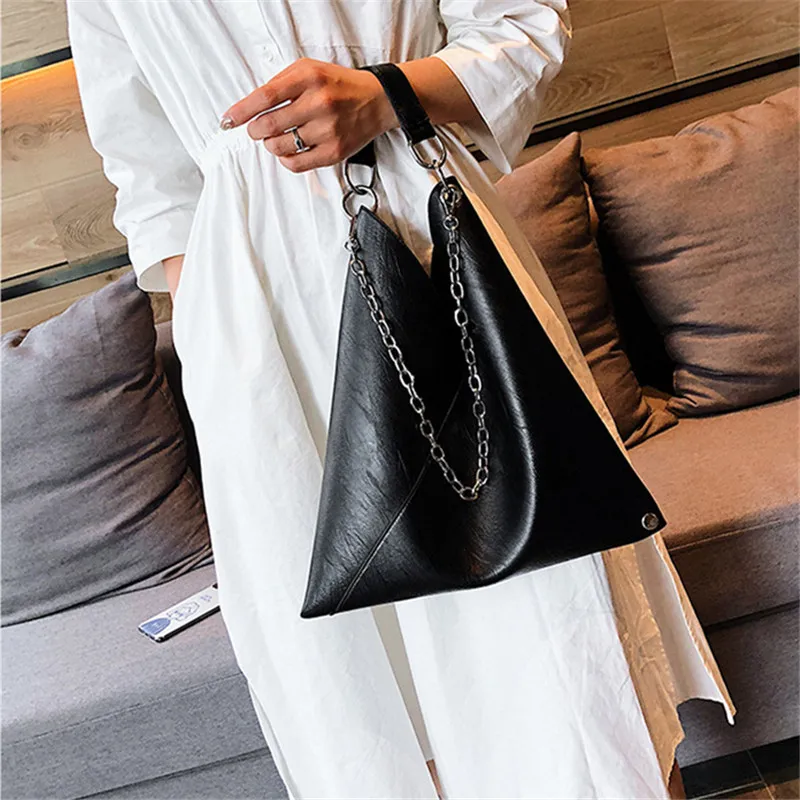 

Женская Черная сумка через плечо, вместительная роскошная дизайнерская сумочка, модная Высококачественная сумка через плечо из искусствен...