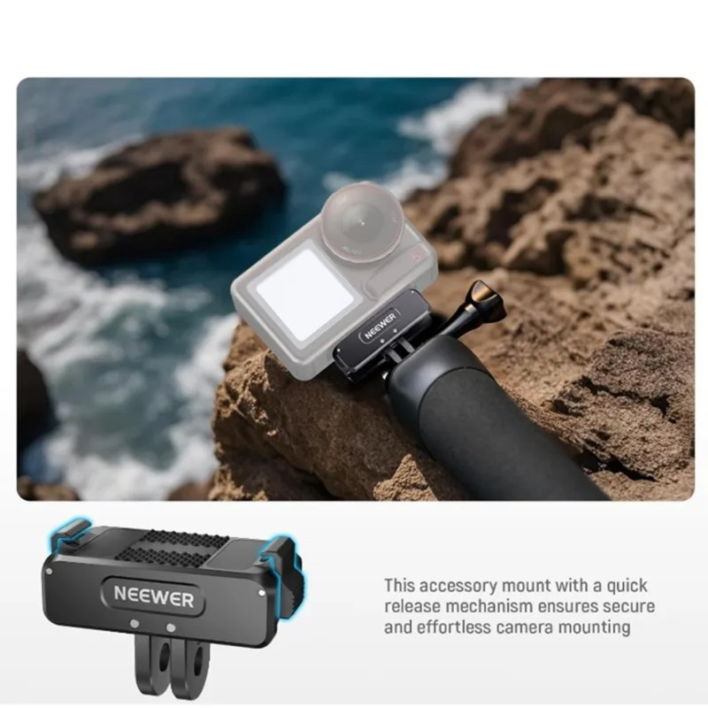 Магнитный адаптер Superior-NEEWER для DJI Osmo 360Action 5 Pro43 с резьбой 14 дюйма для крепления на штатив (art.: 3920dbc354a4e) - 3920dbc354a4e