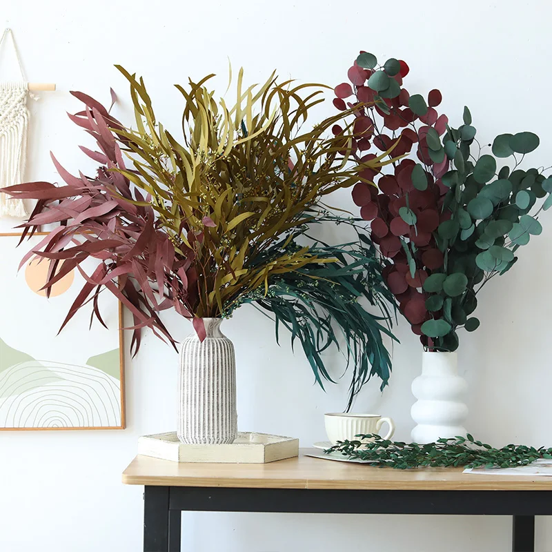 

80g Eucalyptus Apple Leaf Grass Dried Flower DIY Valentine's Day Wedding Table Home Decoration Accessories Hawaiian Party