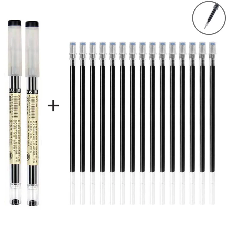 

Гелевые ручки тонкие синие черные красные 0,35 мм