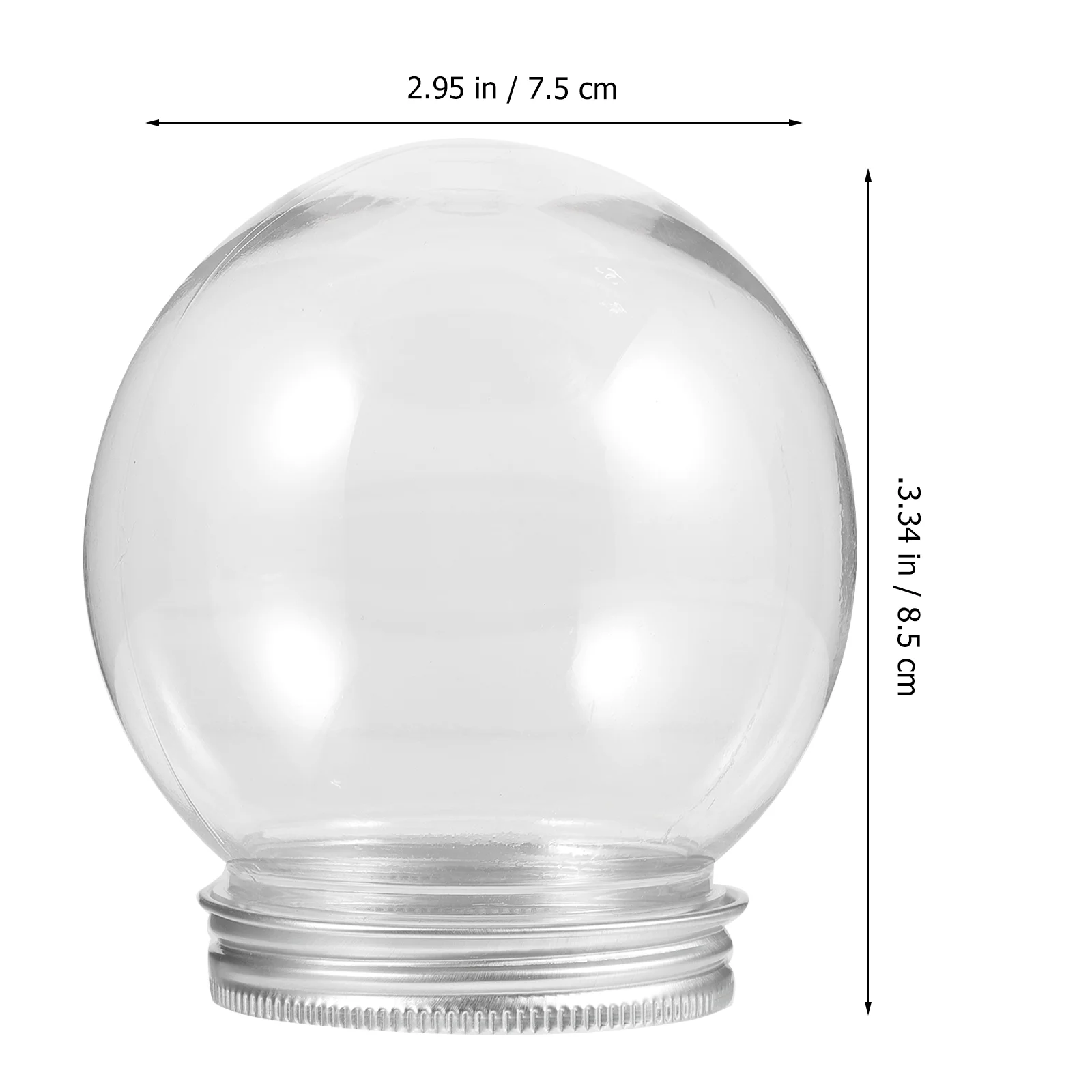 DIY прозрачный пластиковый водяной шар Снежный с завинчивающейся крышкой 10 шт. (300