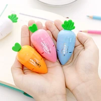 10pcs creative carrot pencil cutter plastic student pencil sharpener knife school office stationery supplies