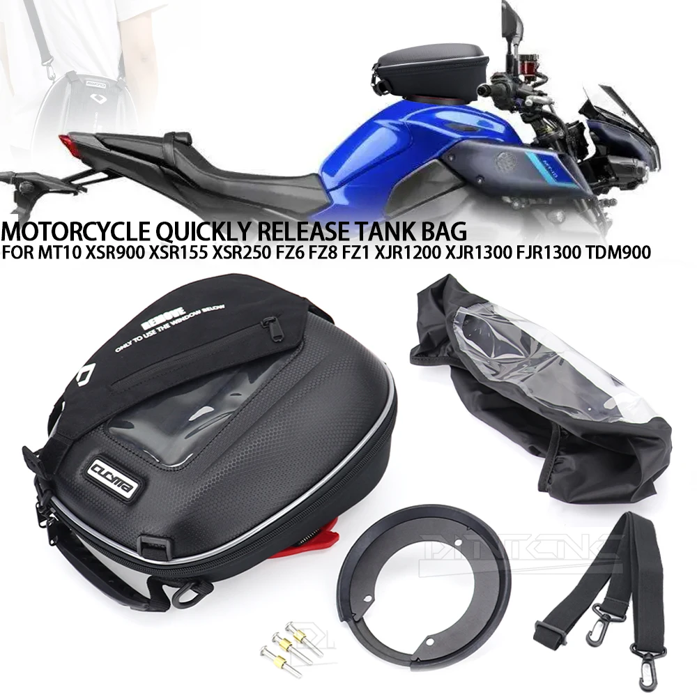 Tank Bag Motorcycle Bags For YAMAHA MT10 XSR 125 900 XJ6 FZ6 FZ1 XJR TDM900 FJR Waterproof Saddle Biker Backpack Racing Tanklock