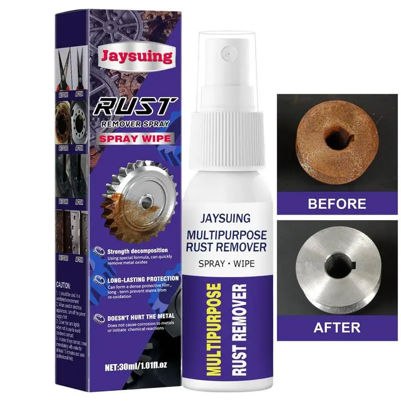 

Rust Remover Spray 30ml Long Lasting Protection Rust Stopper Stops Existing Rust And Corrosion Forming Water-Resistant Formula