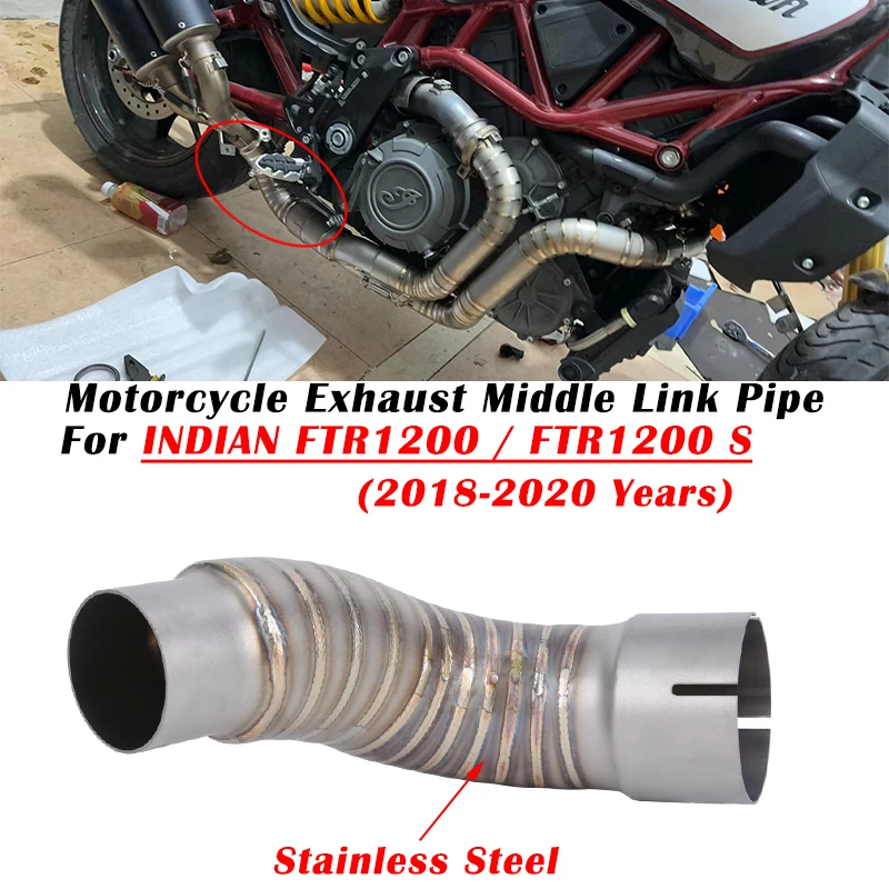 

Для индийского FTR1200 FTR1200S FTR 1200 S 2018 2019 2020 выхлопная труба для мотоцикла