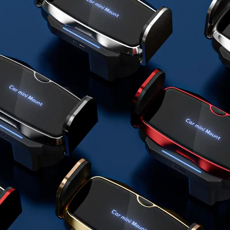 

Car Vent Phone Mount Electric 360 Rotating Car Phone Mount Auto Clamping Cell Phone Holder Air Vent Clip Hands Free Anti-Shake