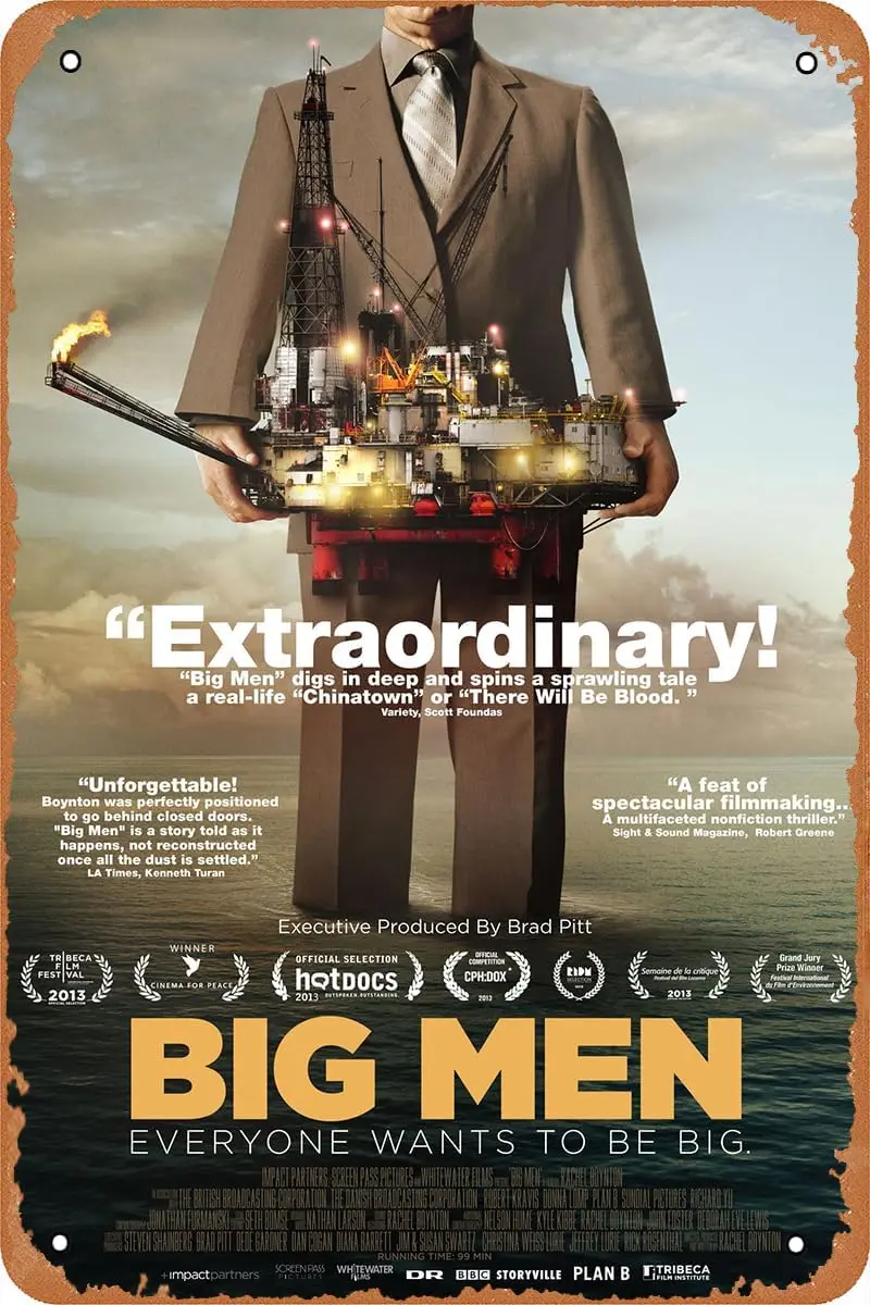 Bg Men Move Poster Metl Tn Sgn Wll rt Vntge Mn Cve Br Shop Grge 12x8 nches