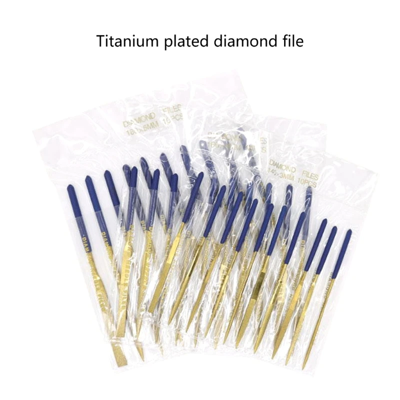 Высококачественный набор из 10 алмазных напильников для точной работы подходит