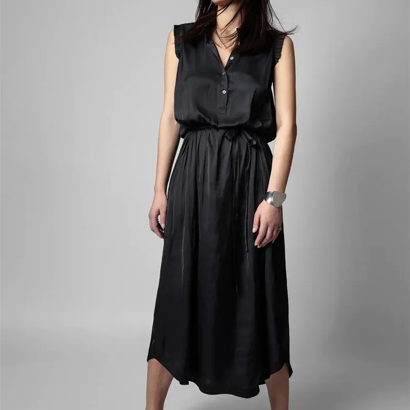 

New Solid Color Dress Zv Fashion Dresses Women Early Spring Summer Dress Vintage Long Women Dresses Casual Daily Dress Summer Zv