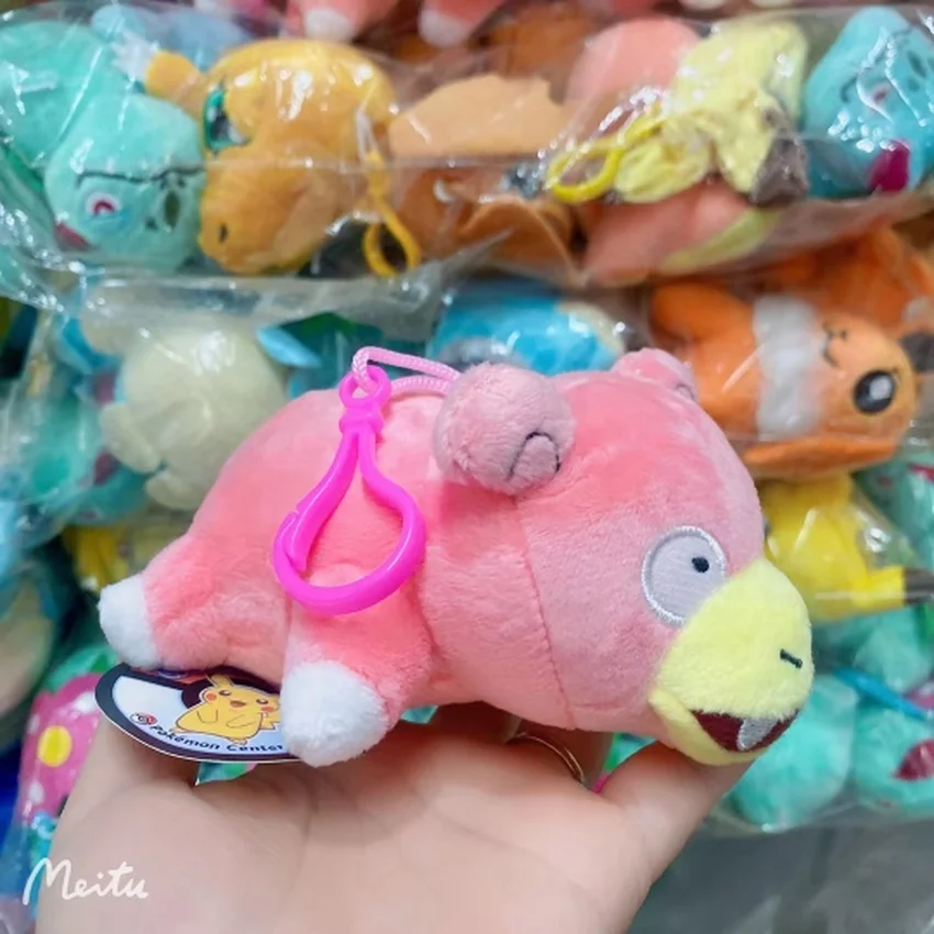 

10pcs/lot Pokemon Anime Slowpoke plush toys pendant keychain Doll