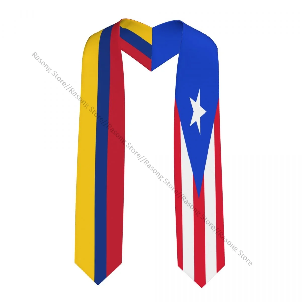 Выпускная накидка для академического открытия унисекс флаг Пуэрто-Рико палантин