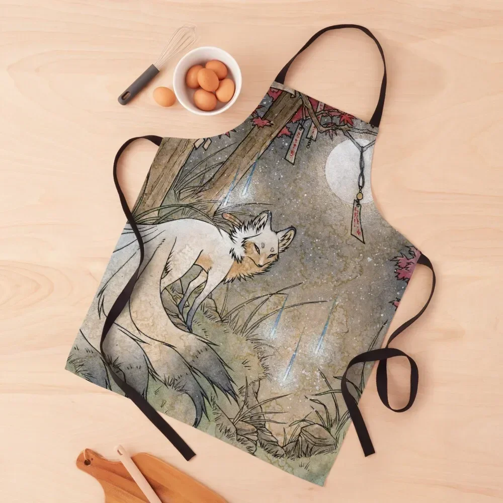 Fox &amp Wisps - Фартук TeaKitsune Yokai Кухонные вещи Новогодняя женщина Кухня Кухонная одежда