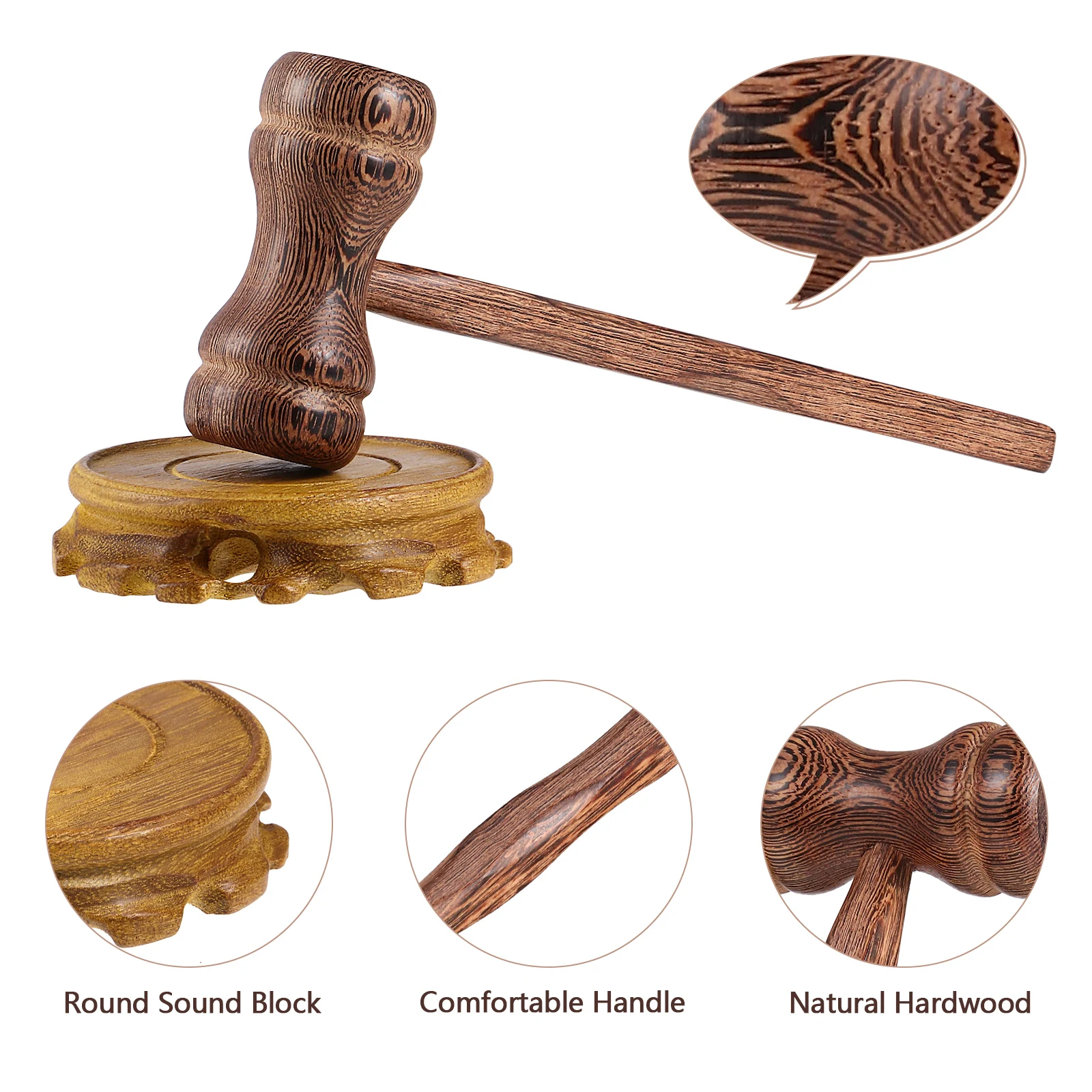 1 Набор деревянный молоток для аукциона судов судей с деревянной основой |