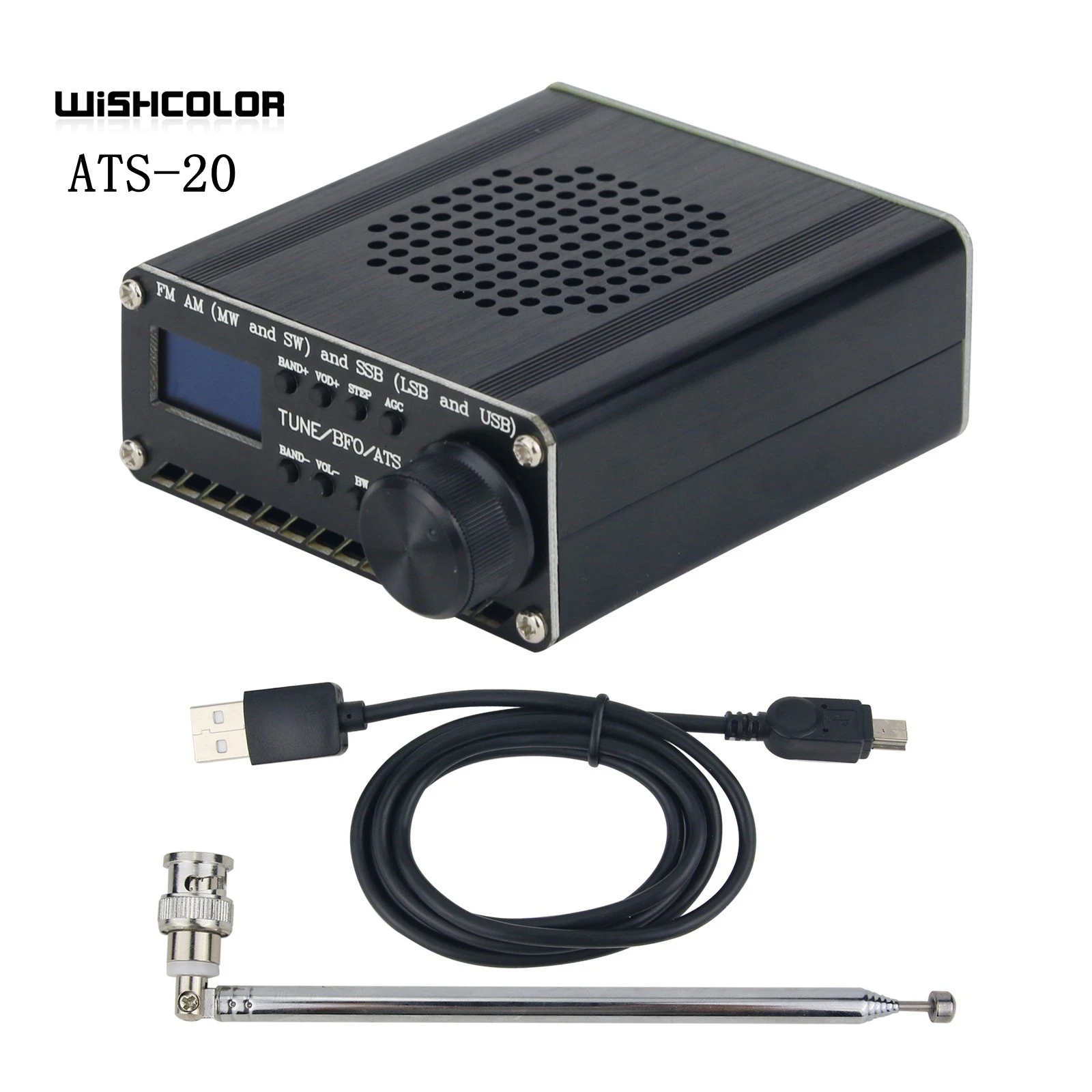 HamGeek ATS-20 SI4732 все диапазоны радиоприемника FM AM (MW &amp SW) SSB (LSB и USB) с литиевой батареей