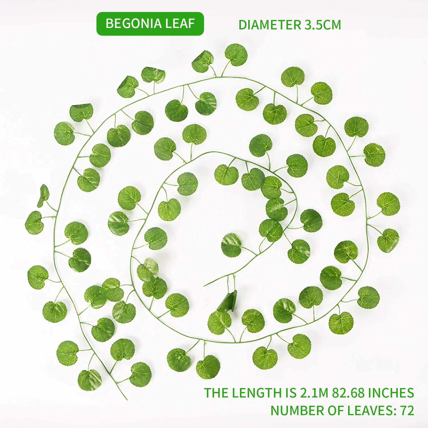 Подвесная гирлянда из листьев