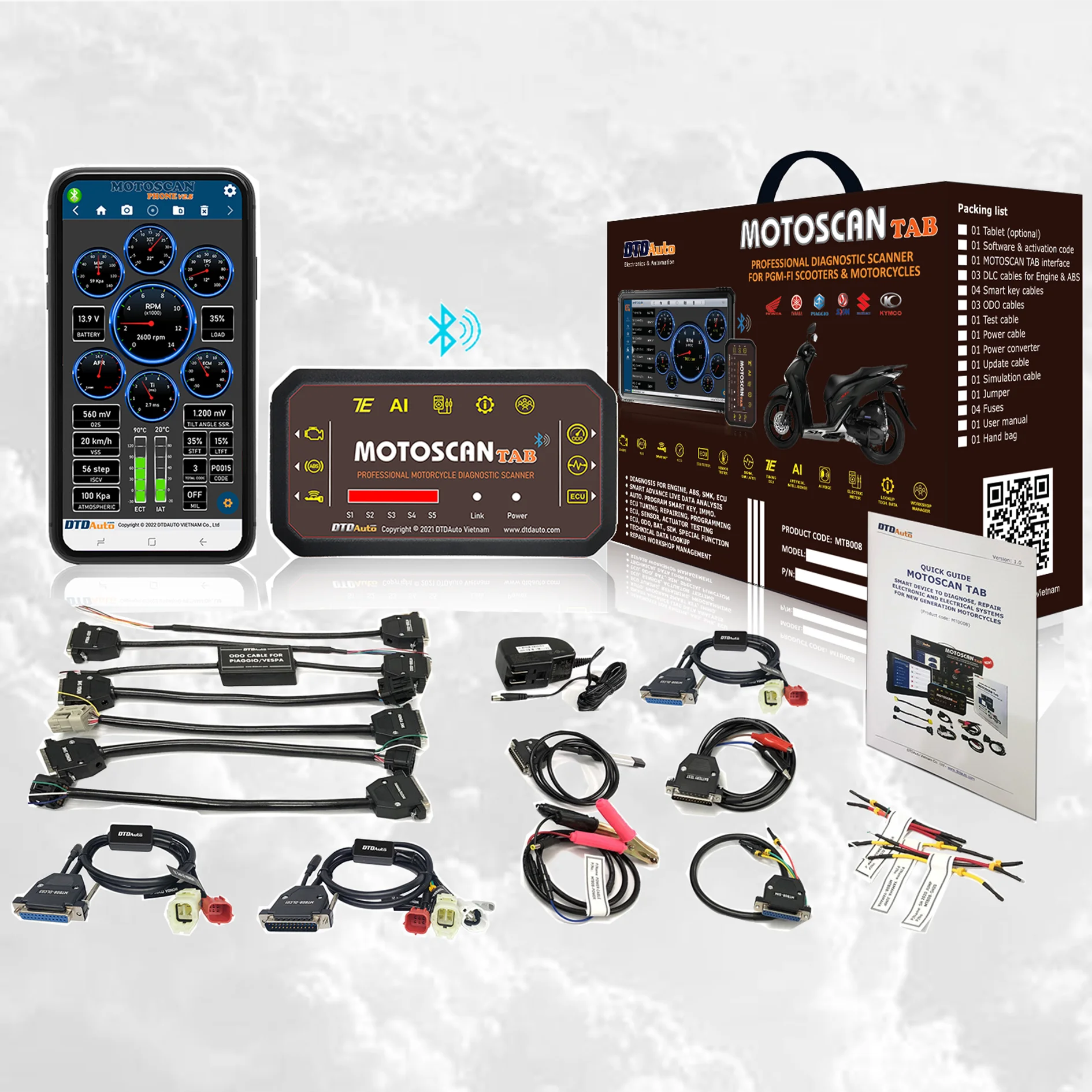 Умное устройство для диагностики скорости двигателя Motoscan Phone 2023