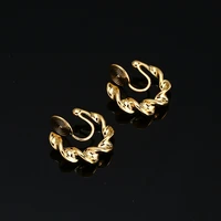 simple earrings mosquito incense plate ear clips without ear holes french spiral twist earrings female classic hot sale
