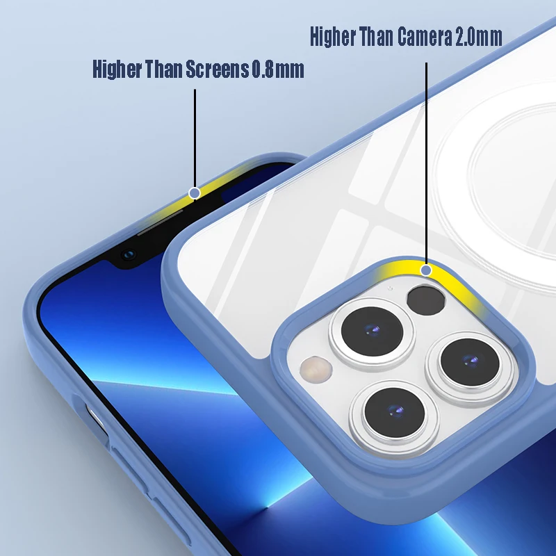 Роскошный чехол для телефона iPhone 13 12 11 X Xs Max Magsafe магнитная Беспроводная зарядка