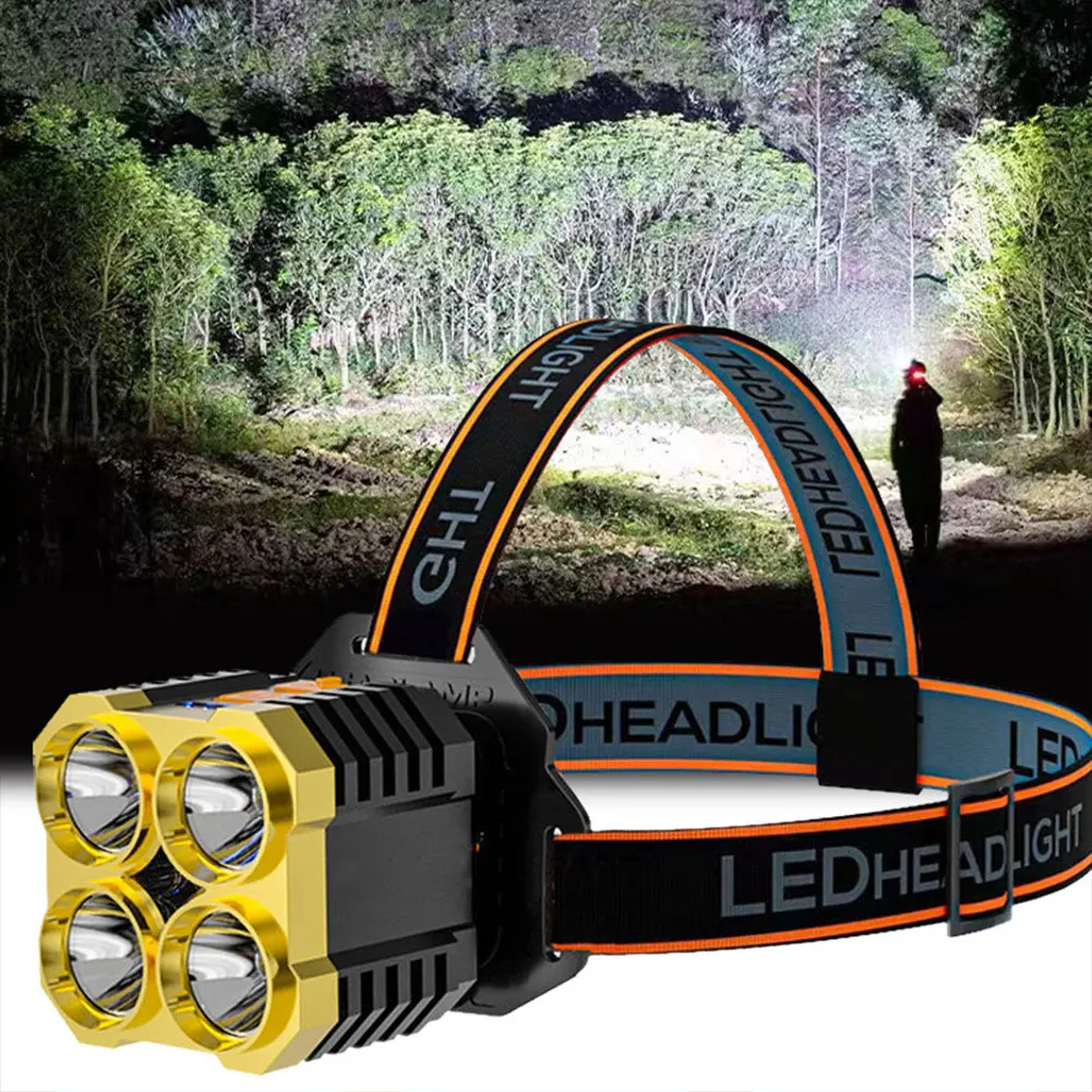 

USB Rechargeable Headlamp Portable Flashlight Outdoor Camping Hiking Headlight Adventure Exploration Headlamps