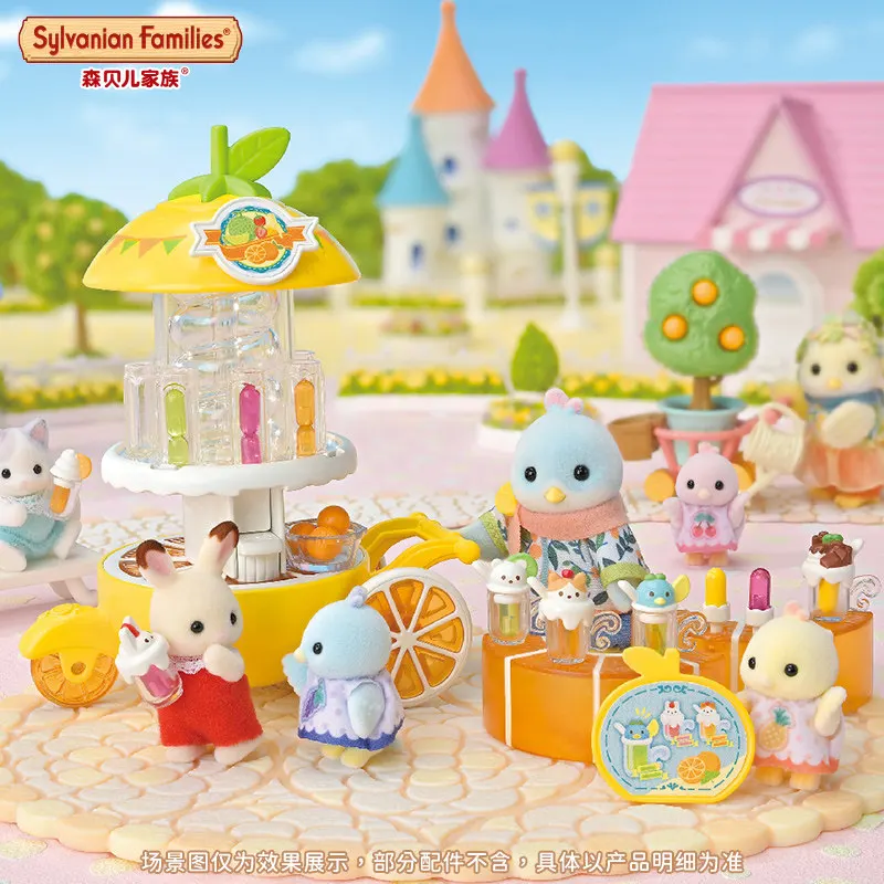 Фото Sylvanian Families: Серия «Цитрусовые птицы», Оригинальная новая реалистичная флокированная игрушка-фигурка 2026 года, подарок для девочек на праздник №4
