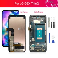 for lg g8x thinq lcd display touch screen digitizer assembly frame display replacement for lg v50s lcd display llmg850emw 6 4