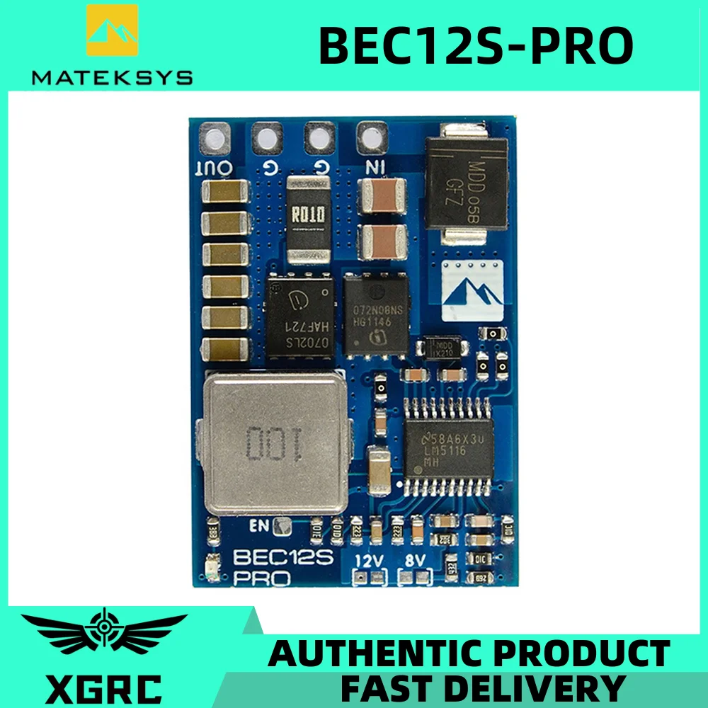 MATEK BEC12S-PRO 9-55 В до 5 В/8 В/12 В-5 А Регулятор напряжения BEC Модуль питания Защита от